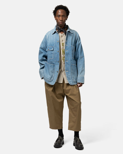 KAPITAL 12oz Denim CACTUS Coverall (MidTone), Denim Jackets
