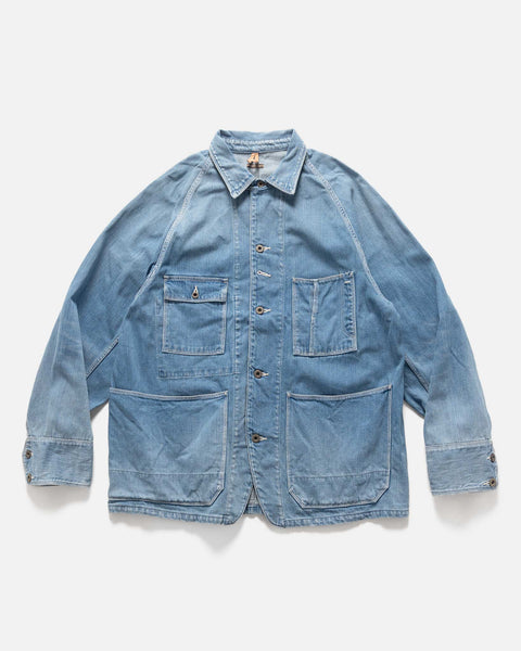KAPITAL 12oz Denim CACTUS Coverall (MidTone), Denim Jackets