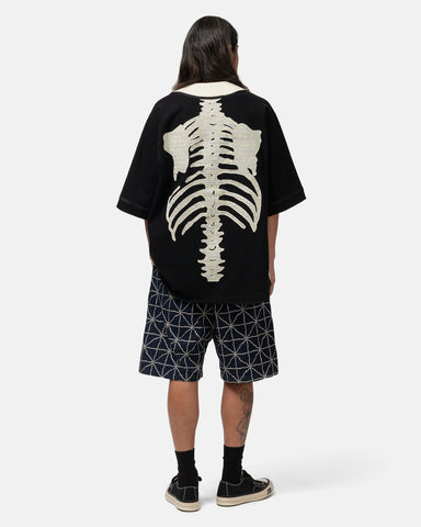 KAPITAL 16/-Densed Jersey Baseball Shirt (BONE) ECRxBlack, T-Shirts