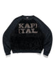 KAPITAL 30/-SWTxFur GRIZZLY SWT (SPEAKEASY KAPITAL) Black, Sweatshirts