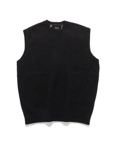 KAPITAL 5G Wool BONE Vest Black, Vests