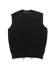 KAPITAL 5G Wool BONE Vest Black, Vests