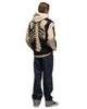 KAPITAL 5G Wool BONE Vest Black, Vests