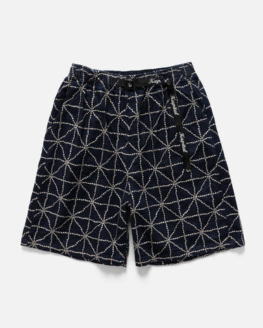 KAPITAL 8oz Denim FOLK-DOJO EASY Shorts Dark #2, Shorts