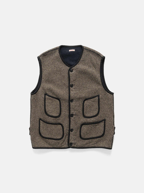 KAPITAL BEACH SWT Knit Vest Charcoal, Vests