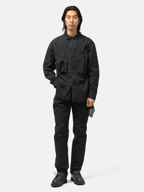 KAPITAL Broad Cloth Anorak Shirt Black, Shirts