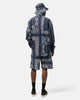 KAPITAL Combed Burberry RAT BRAND Bandana Patchwork EASY Short Pants Aubergine, Shorts