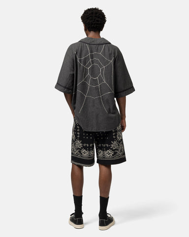 KAPITAL Combed Burberry RAT BRAND Bandana Patchwork EASY Short Pants Black, Shorts