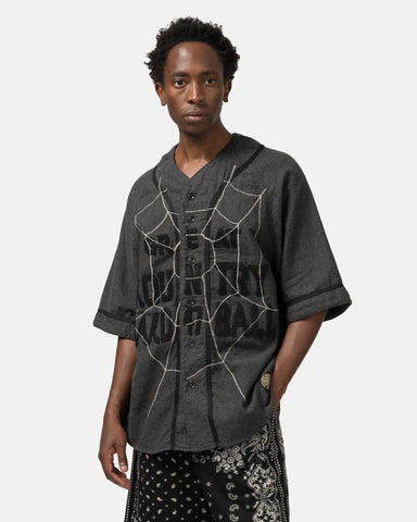KAPITAL Cotton Wool GREAT KOUNTRY Baseball Shirt (KOUNTRY DREAM CATCH RAGLAN) Dark Gray, T-Shirts