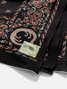 detail shot of Kapital Fastcolor  Selvedge-Bandanna- Antler- NAJA  in black
