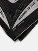 KAPITAL Fastcolor Selvedge Bandanna (RAINSKULL NO WOMAN NO CRY) Black, Bandanas