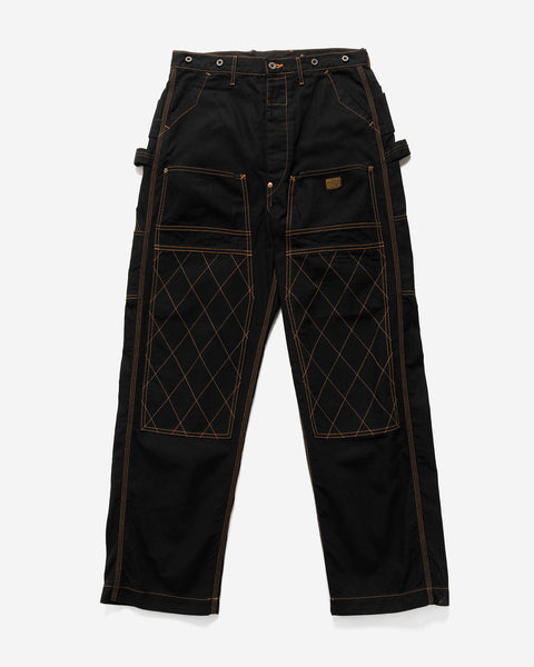 KAPITAL Light Canvas LUMBER Pants Black, Pants