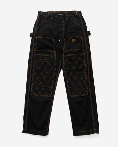 KAPITAL Light Canvas LUMBER Pants Black, Pants
