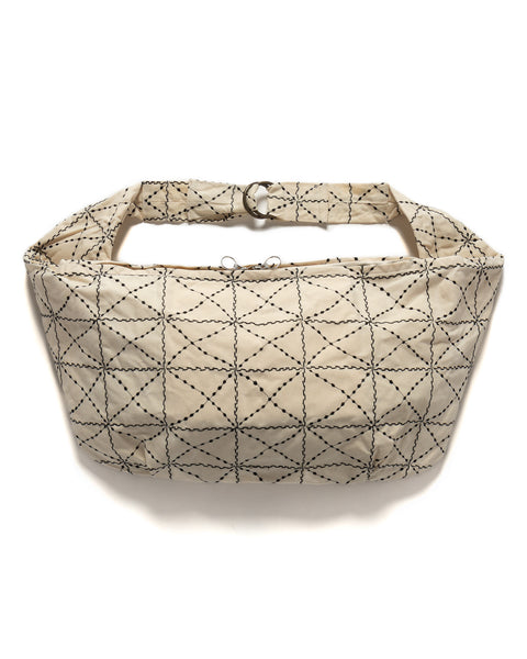KAPITAL Paraffin Cloth FOLK-DOJO Embroidery SNUFKIN Bag Ecru, Shoulder Bags