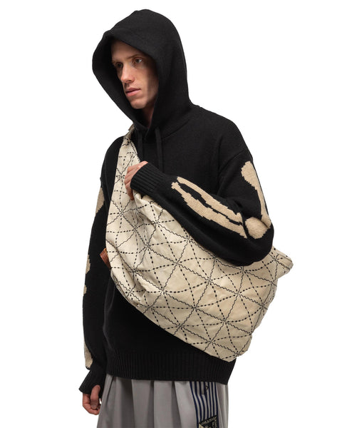 KAPITAL Paraffin Cloth FOLK-DOJO Embroidery SNUFKIN Bag Ecru, Shoulder Bags