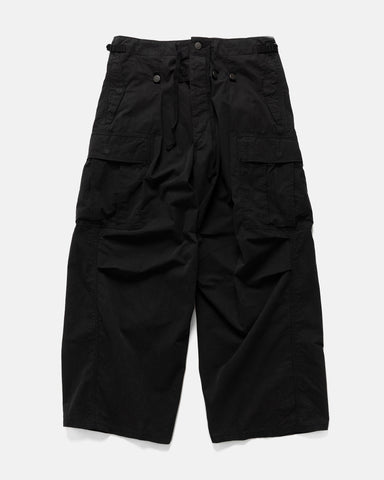 KAPITAL Rip Stop JUMBO Cargo Pants Black, Cargo Pants