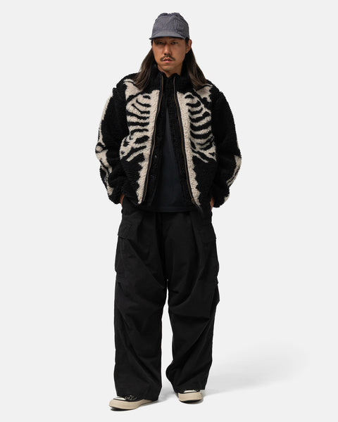 KAPITAL Rip Stop JUMBO Cargo Pants Black, Cargo Pants