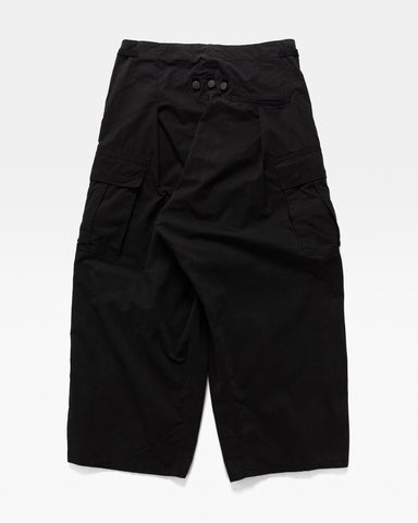 KAPITAL Rip Stop JUMBO Cargo Pants Black, Cargo Pants