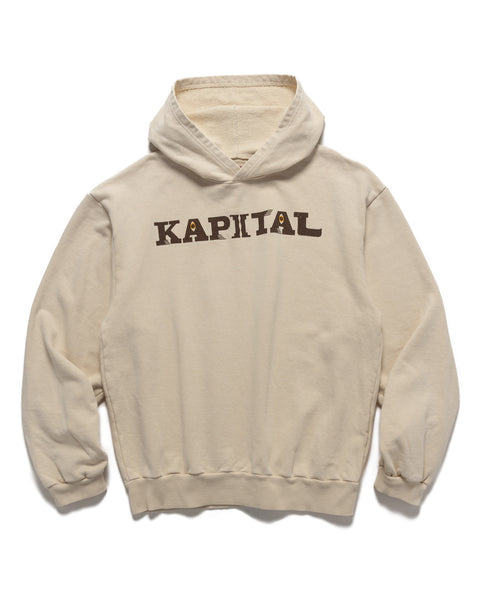 KAPITAL SWT Knit Hoodie (SPEAKEASY KAPITAL) Ecru, Hoodies