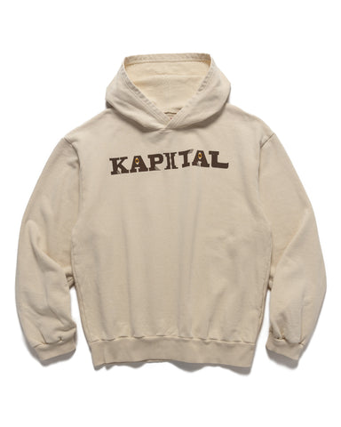 KAPITAL SWT Knit Hoodie (SPEAKEASY KAPITAL) Ecru, Hoodies