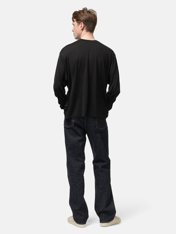 KAPTAIN SUNSHINE All Silk Crewneck P/O Black, Sweatshirts
