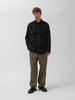 KAPTAIN SUNSHINE Alpaca Wool Field Shirt Jacket Dark Navy, Shirts