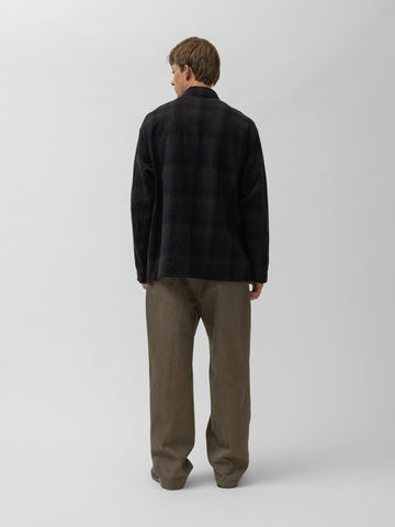 KAPTAIN SUNSHINE Alpaca Wool Field Shirt Jacket Dark Navy, Shirts