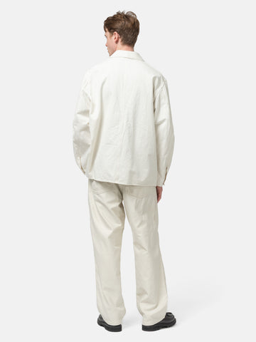 KAPTAIN SUNSHINE Cotton Drill Coverall Jacket Ecru, Jackets