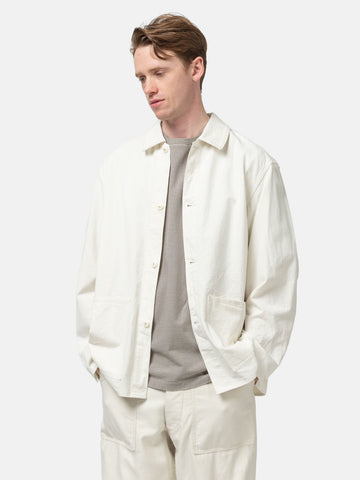 KAPTAIN SUNSHINE Cotton Drill Coverall Jacket Ecru, Jackets