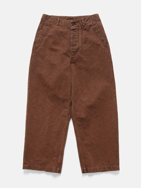 KAPTAIN SUNSHINE Cotton Hemp Wide Pants Brown, Pants
