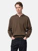 KAPTAIN SUNSHINE Cotton Knit Skipper Shirt Mocha Brown, Sweatshirts