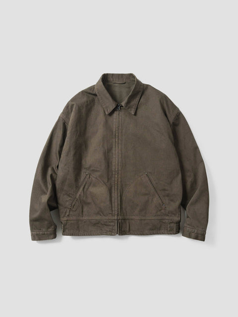 KAPTAIN SUNSHINE Dyed Denim Work Jacket Cub Brown, Jackets