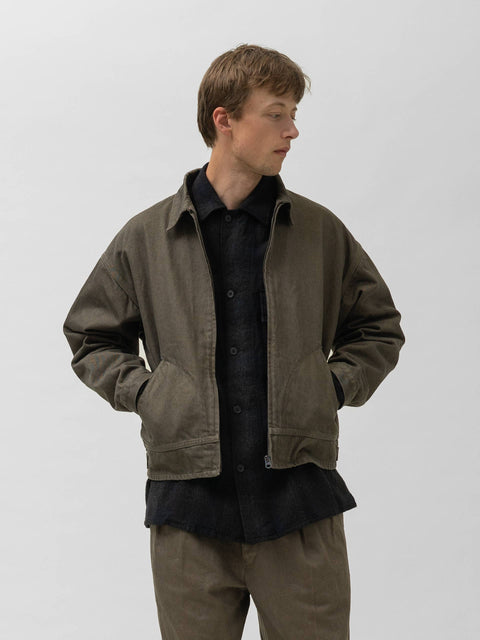 KAPTAIN SUNSHINE Dyed Denim Work Jacket Cub Brown, Jackets