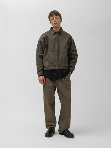 KAPTAIN SUNSHINE Dyed Denim Work Jacket Cub Brown, Jackets