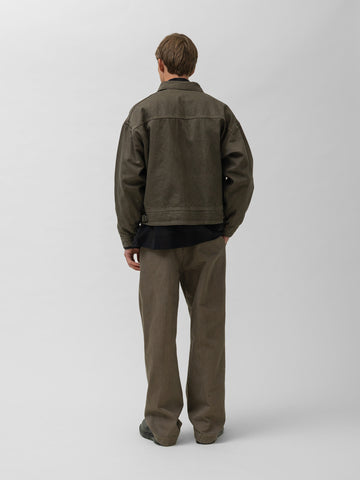 KAPTAIN SUNSHINE Dyed Denim Work Jacket Cub Brown, Jackets