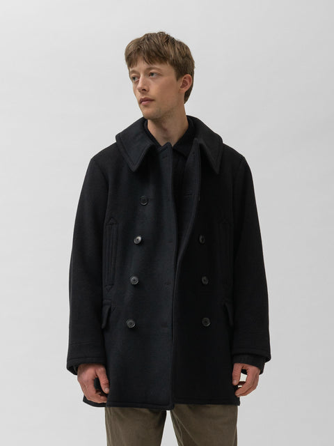 KAPTAIN SUNSHINE Pea Coat Top Black, Coats