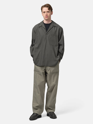 KAPTAIN SUNSHINE Pullover Shirt STRIPE Ink Black, Shirts