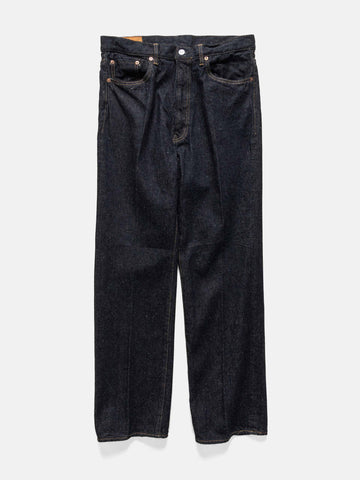 KAPTAIN SUNSHINE Skate Shoecut Denim Pants Indigo One Wash, Jeans