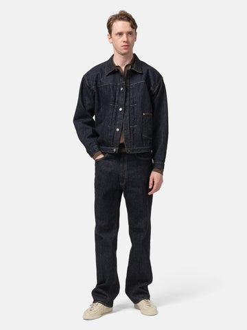KAPTAIN SUNSHINE Skate Shoecut Denim Pants Indigo One Wash, Jeans