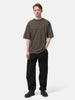 KAPTAIN SUNSHINE Twisted Stripe Jersey Half-sleeve Tee Brown Wide Stripe, T-Shirts