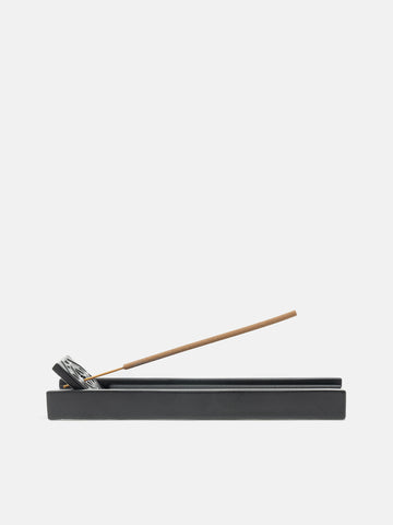 KITOWA Porcelain Incense Plate Black, Incense Holders