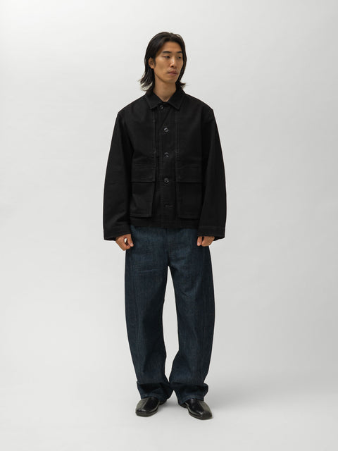 LEMAIRE Boxy Jacket Black, Jackets