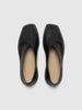 LEMAIRE Flat Piped Slippers Black / Dark Chocolate, Shoes