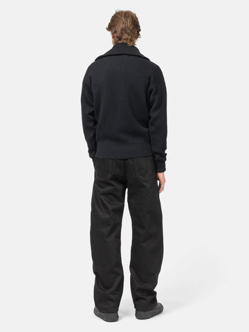 LEMAIRE Twisted Belted Pants Black, Pants