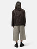 LEMAIRE Leather Collar Blouson Restretto Brown, Jackets
