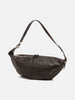 Front view of the LEMAIRE Quiver Clip Bag Dark Chocolate