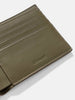 Close up of the inside of the LEMAIRE Soft Tab Bifold Velvet Moss
