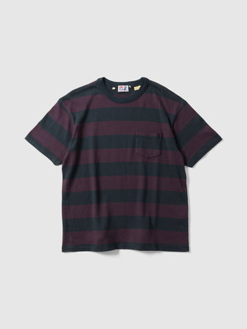 Levi's Vintage Clothing LVC 1960's Casuals Tee Carbon Plum Stripe, T-Shirts