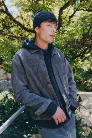 HAVEN Station Jacket Type 01 - Suede Windstopper® Grey, Leather Jackets