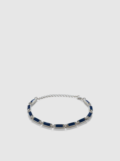 Maple Poncho Bracelet Silver 925/Navy, Jewelry